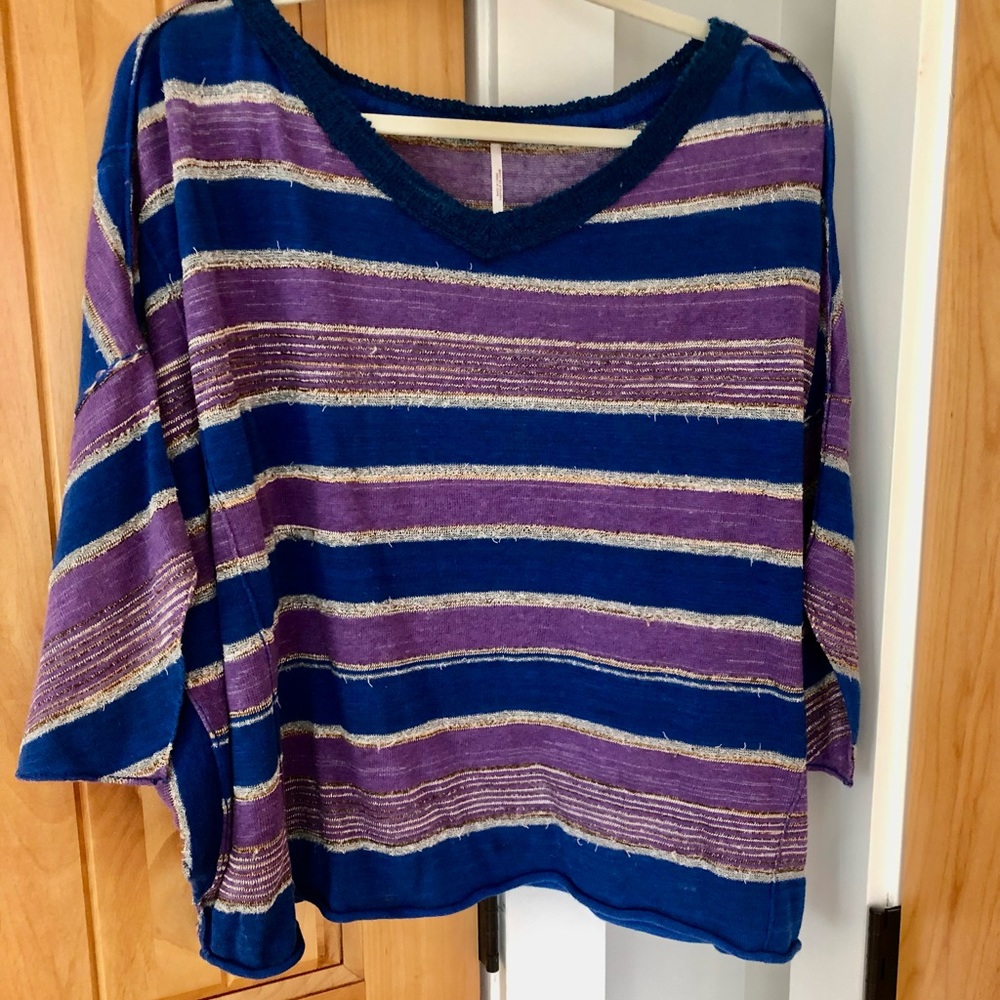 EUC free people v neck lightweight poncho